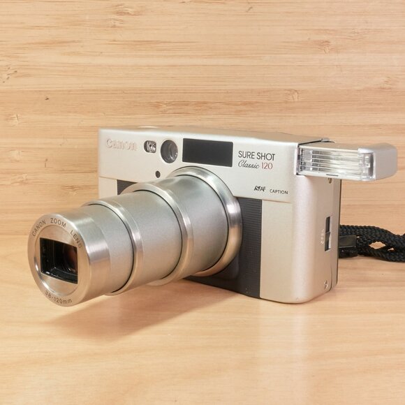 Canon Sure Shot Classic 120 Film Camera / 38-120mm Zoom Lens / Tested Working - Picture 4 of 9